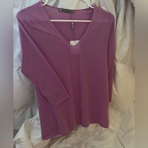 InCashmere Pink quarter sleeve sweater Size XS